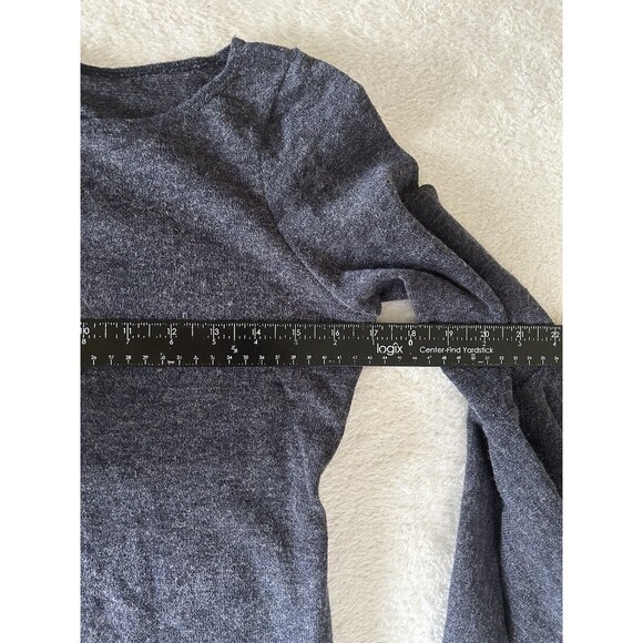 TASH & SOPHIE Sweater Dress Bell Sleeve Heather Gray Size Small Holiday Sexy - Picture 10 of 11